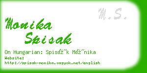 monika spisak business card